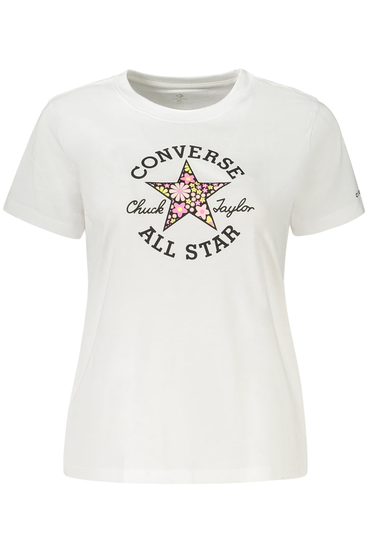 T-shirt CONVERSE de menina branca