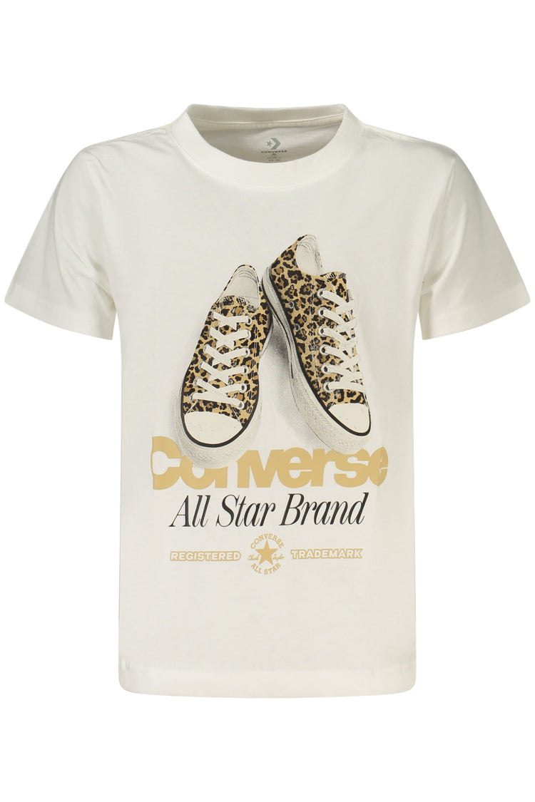 T-shirt CONVERSE de menina branca
