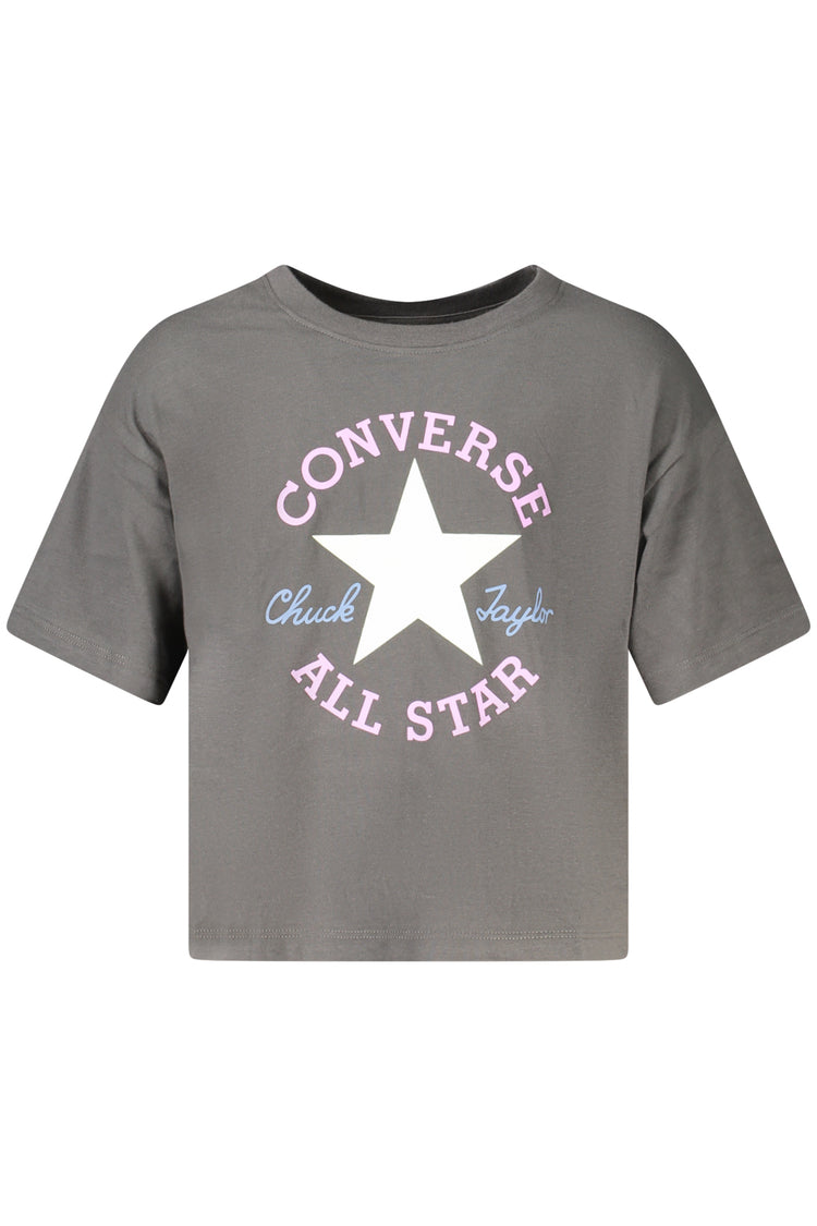T-shirt CONVERSE de menina preta
