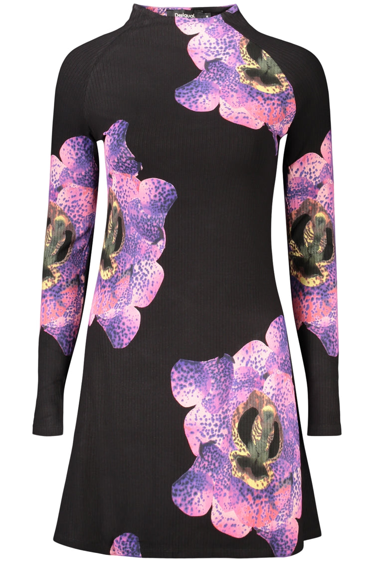 Vestido DESIGUAL de mulher preto
