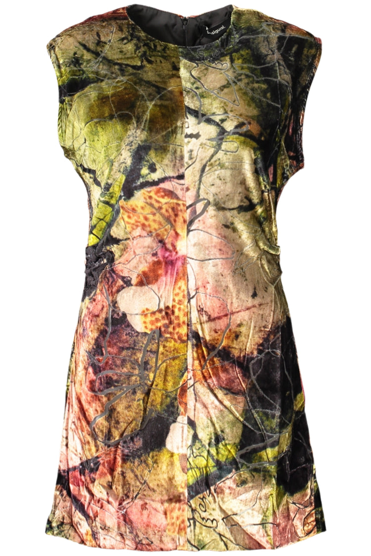 Vestido DESIGUAL de mulher verde