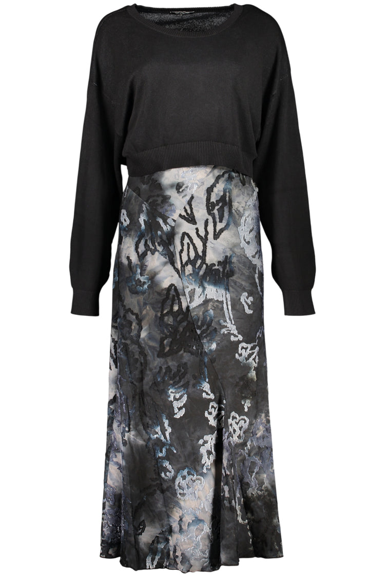 Vestido DESIGUAL de mulher azul