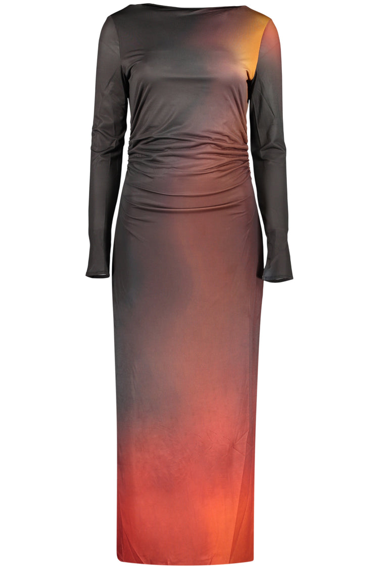 Vestido DESIGUAL de mulher preto