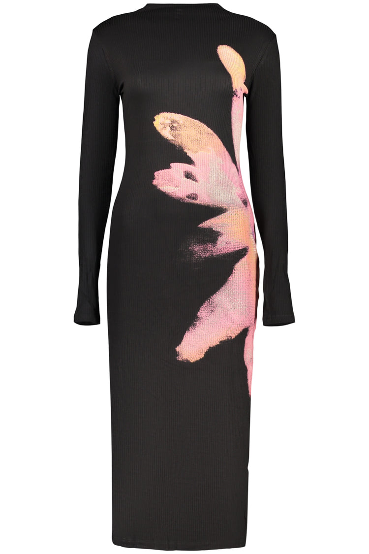 Vestido DESIGUAL de mulher preto
