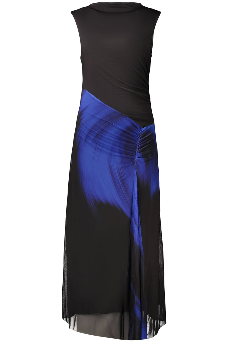Vestido DESIGUAL de mulher preto