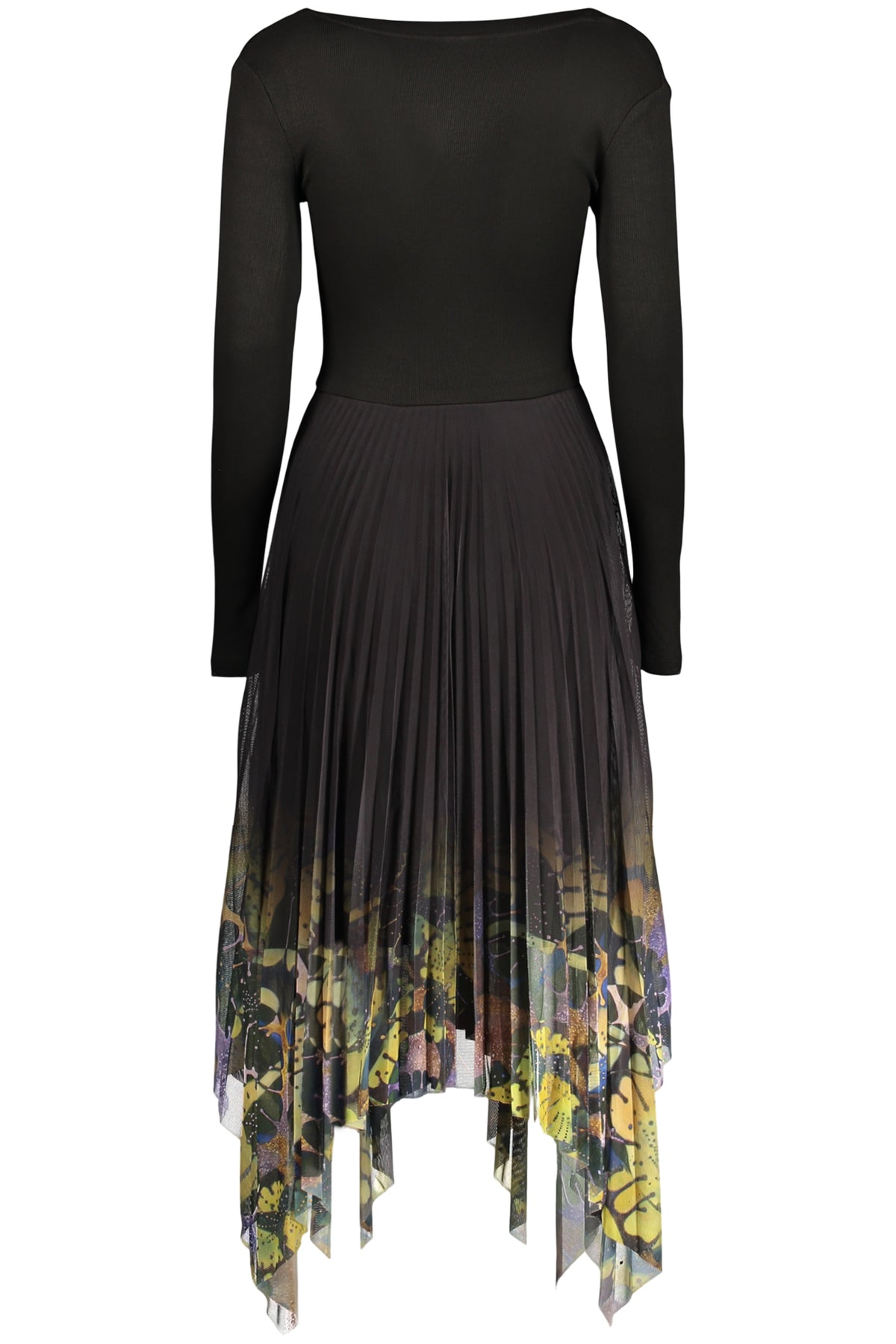 Vestido DESIGUAL de mulher preto