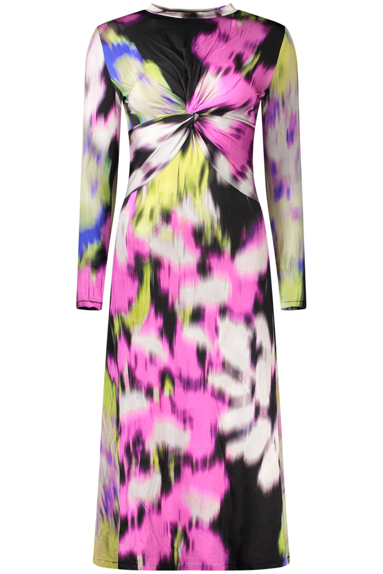 Vestido DESIGUAL de mulher rosa