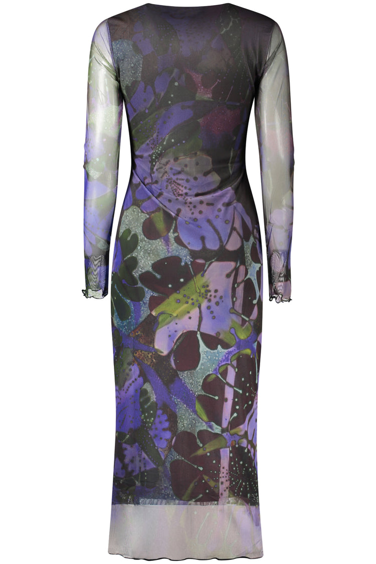 Vestido DESIGUAL de mulher roxo