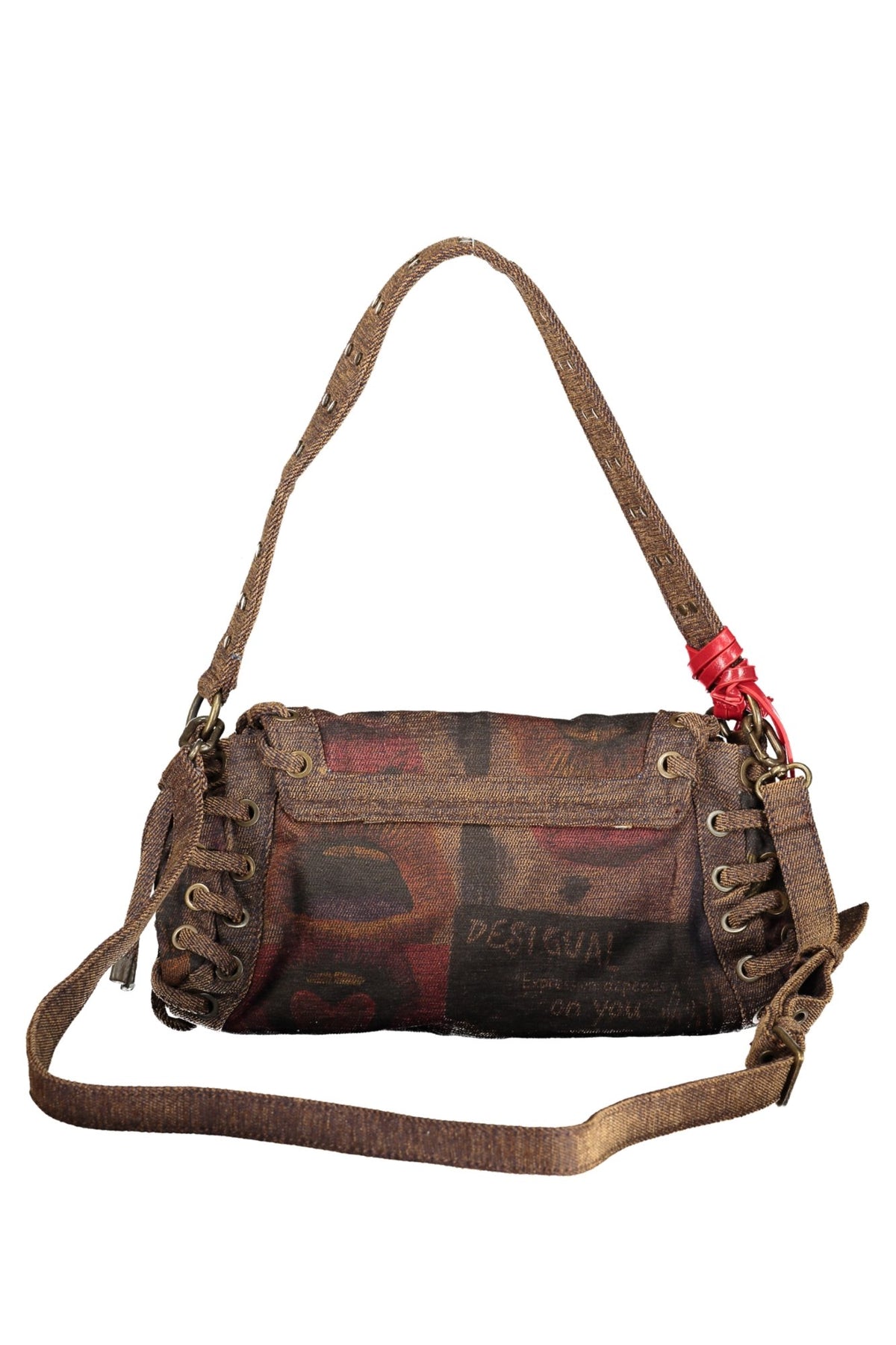 Mala DESIGUAL de mulher castanha
