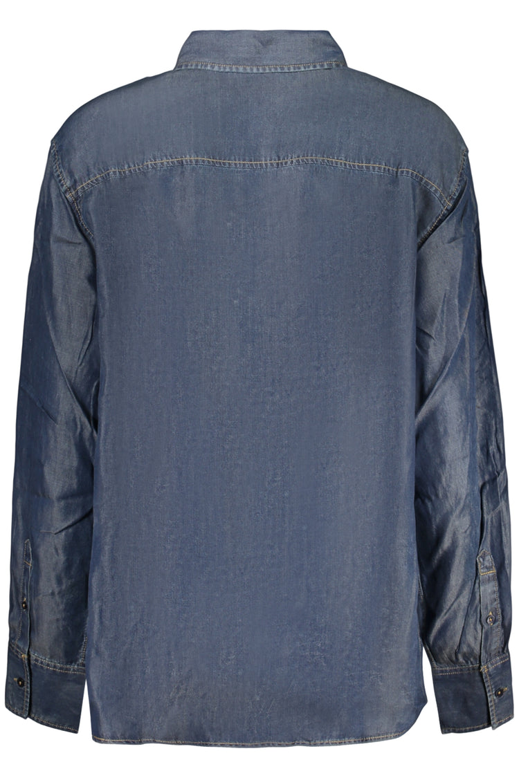 Camisa DESIGUAL de mulher azul