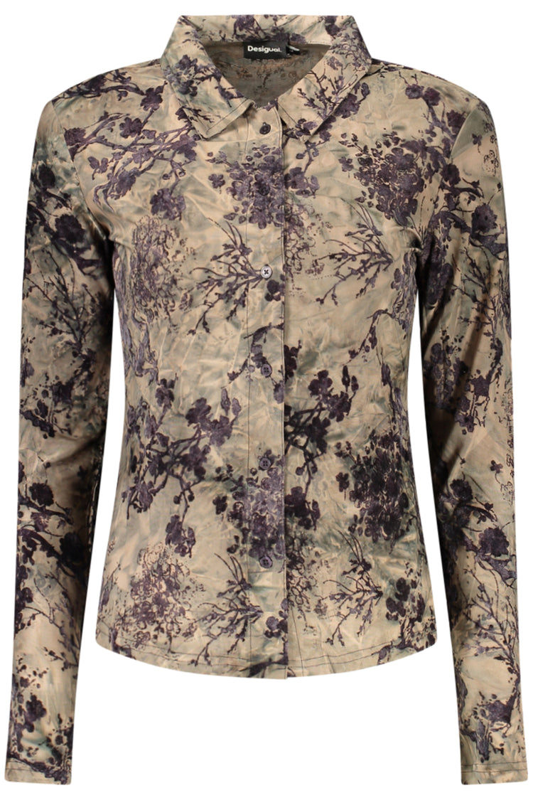 Camisa DESIGUAL de mulher castanha
