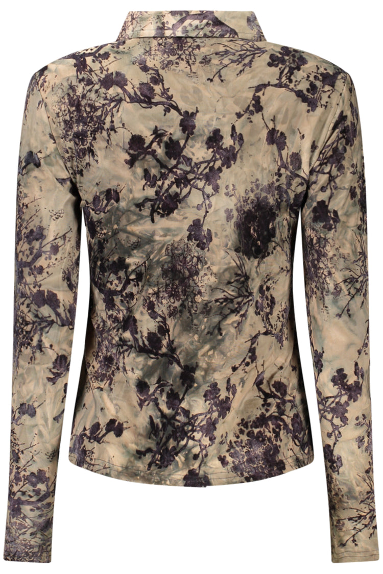 Camisa DESIGUAL de mulher castanha