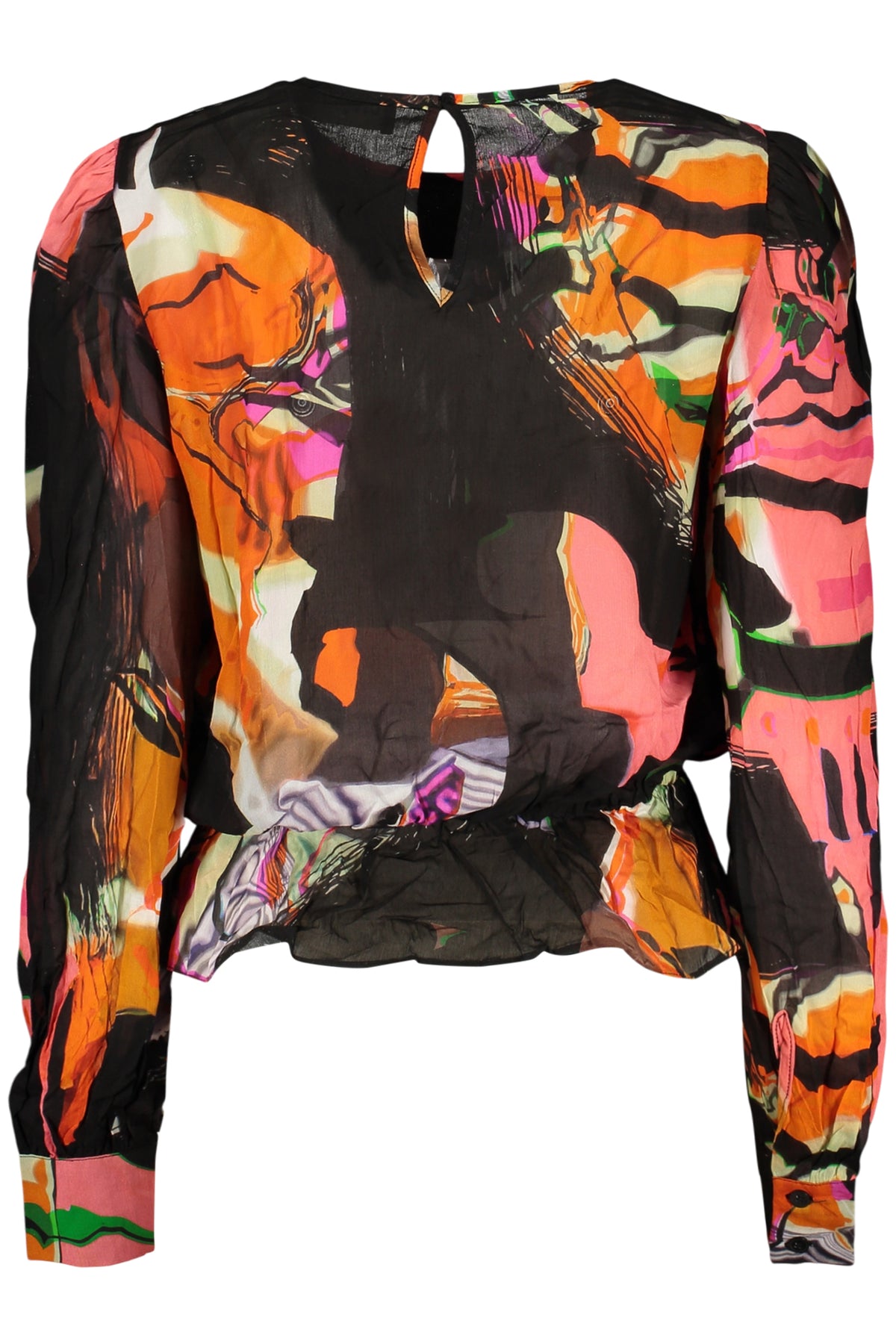 Camisa DESIGUAL de mulher preta