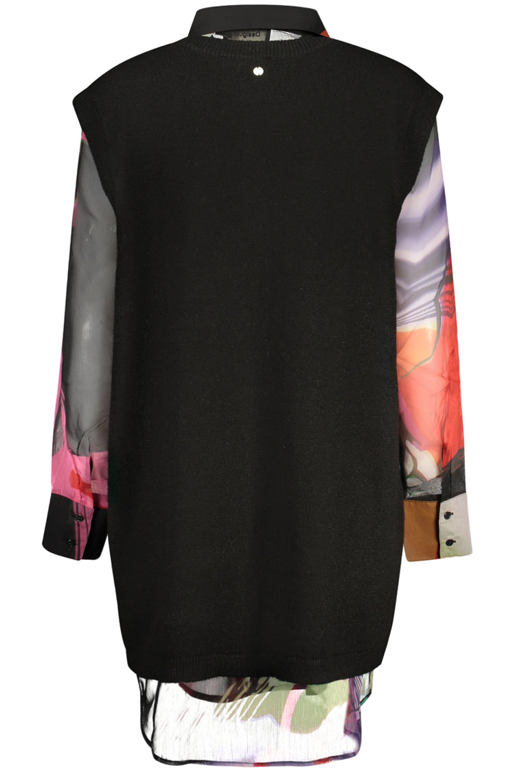 Camisa DESIGUAL de mulher preta