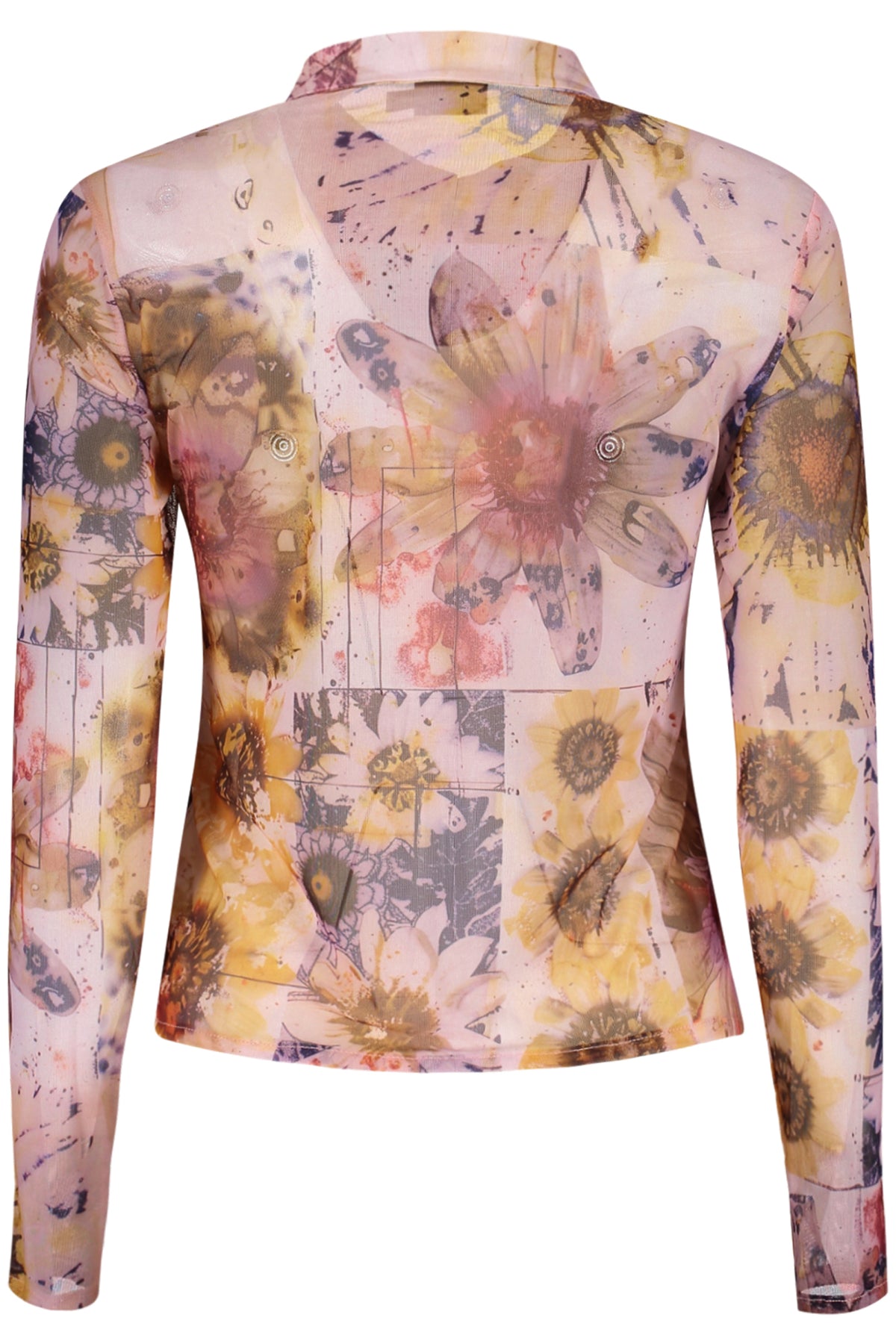 Camisa DESIGUAL de mulher rosa