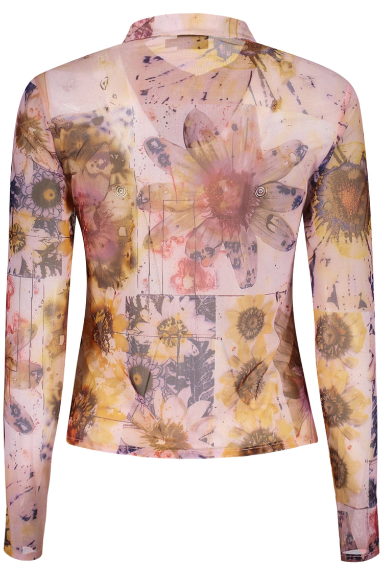 Camisa DESIGUAL de mulher rosa