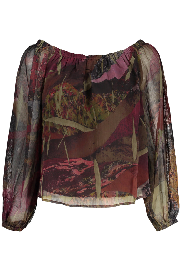 Camisa DESIGUAL de mulher verde