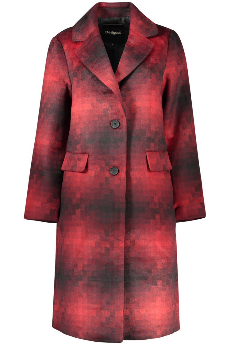 Casaco DESIGUAL de mulher vermelho