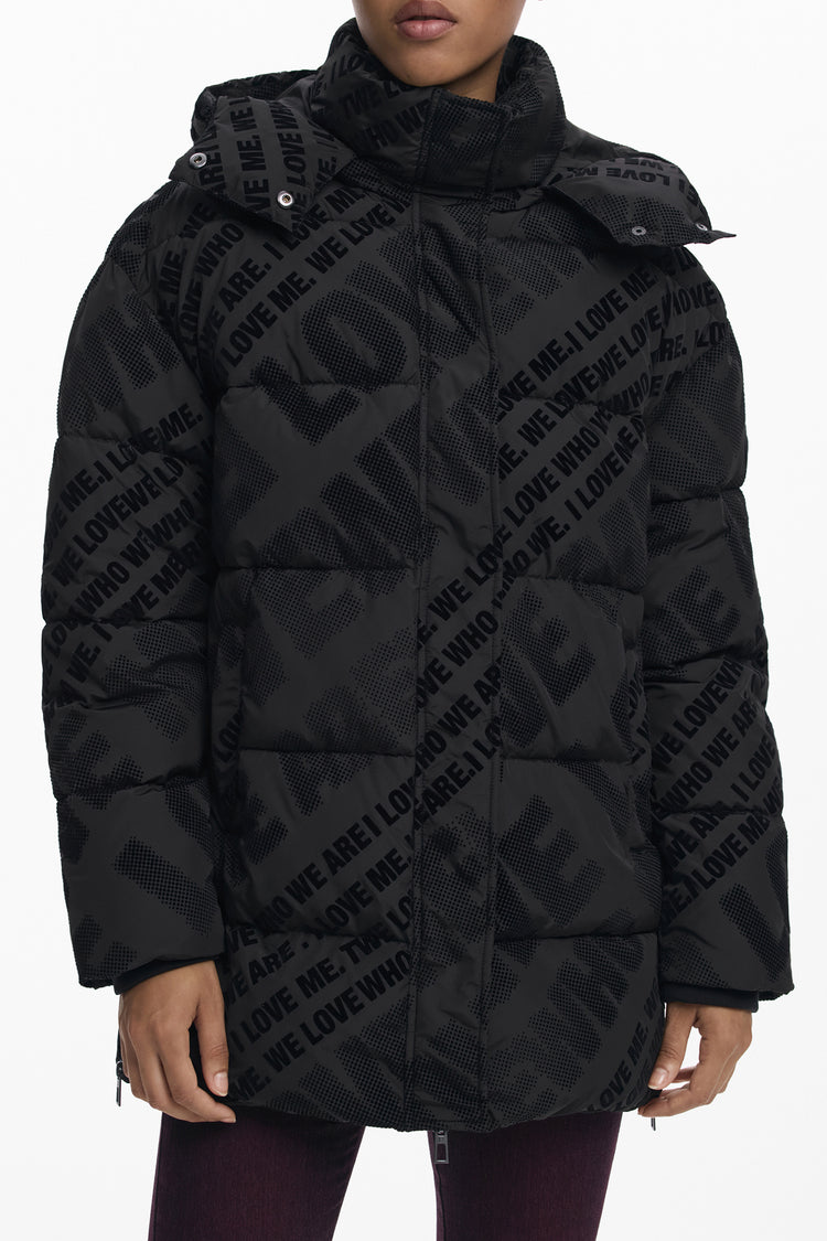 Casaco DESIGUAL de mulher preto