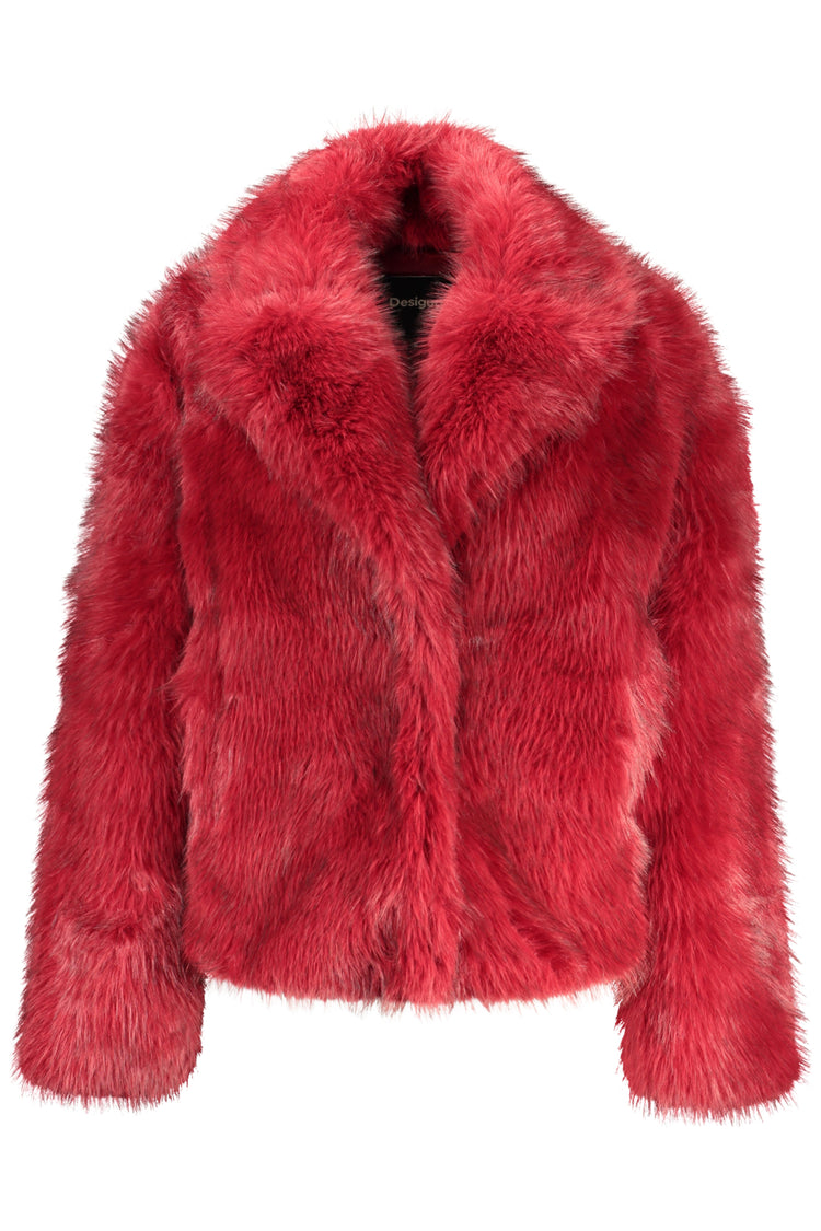 Casaco DESIGUAL de mulher vermelho