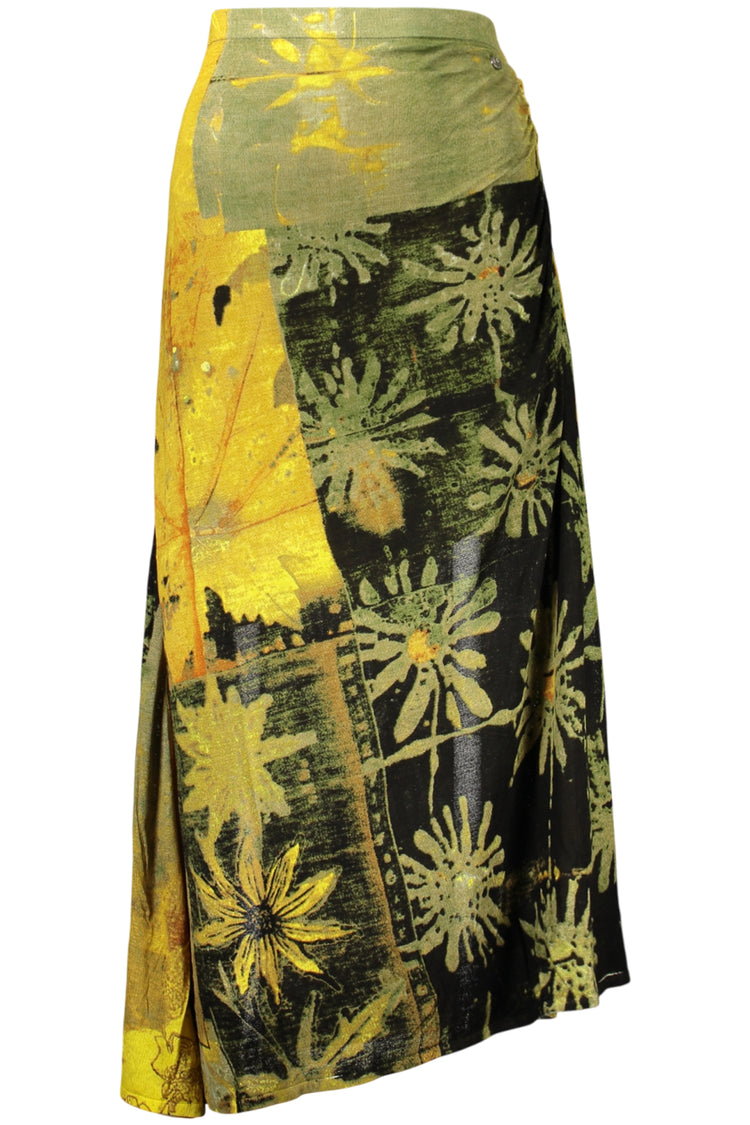 Saia DESIGUAL de mulher verde