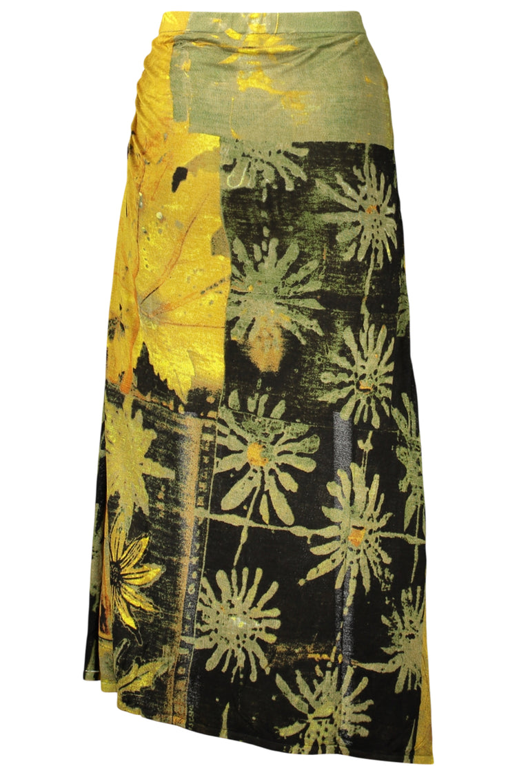 Saia DESIGUAL de mulher verde