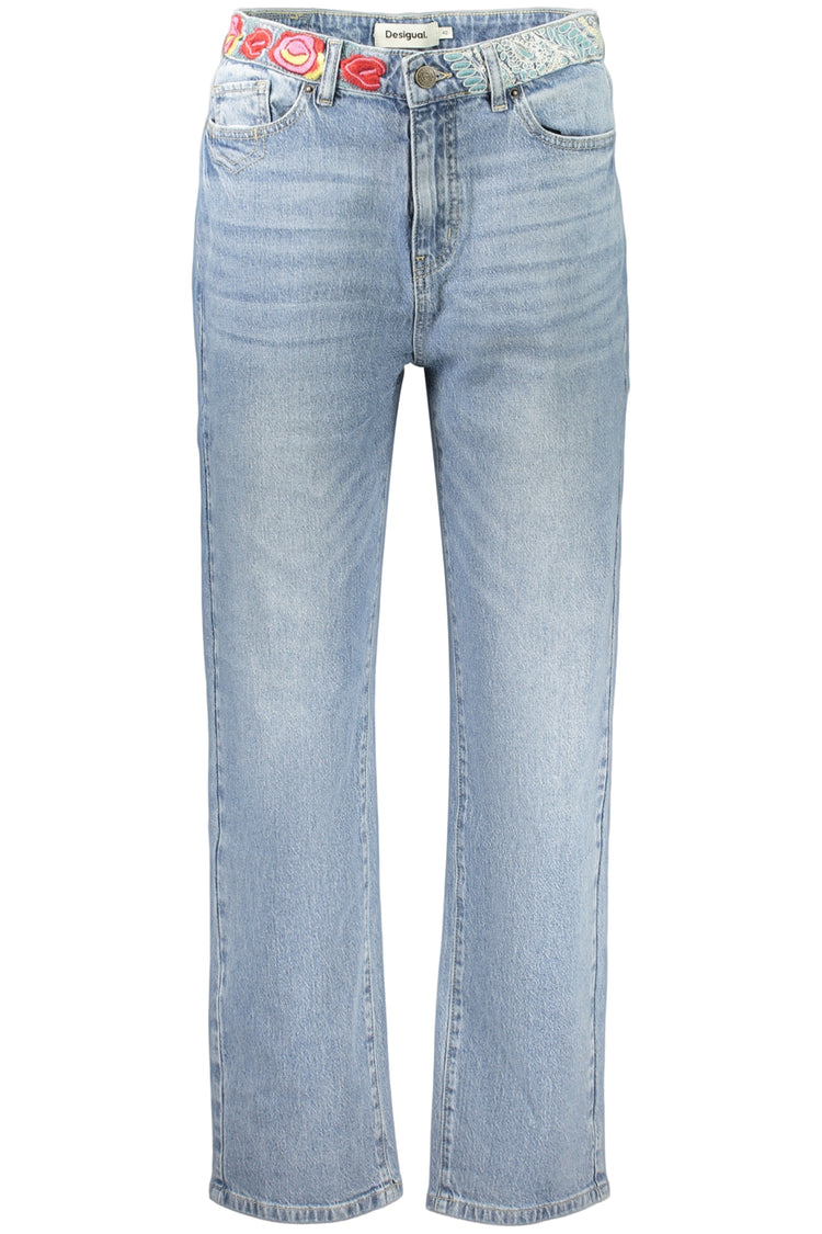 Jeans DESIGUAL de mulher azul-claro