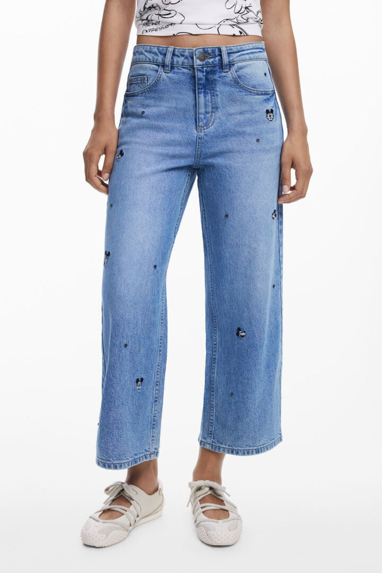 Jeans DESIGUAL de mulher azul-claro