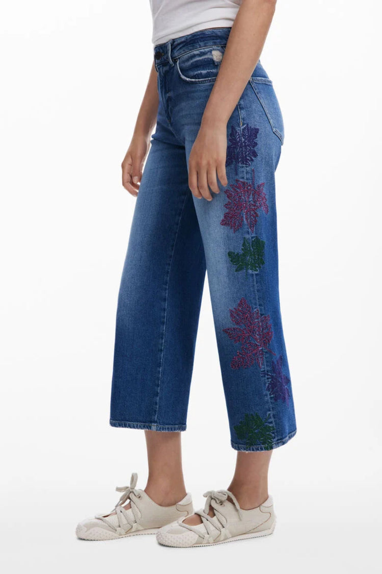 Jeans DESIGUAL de mulher azul-claro