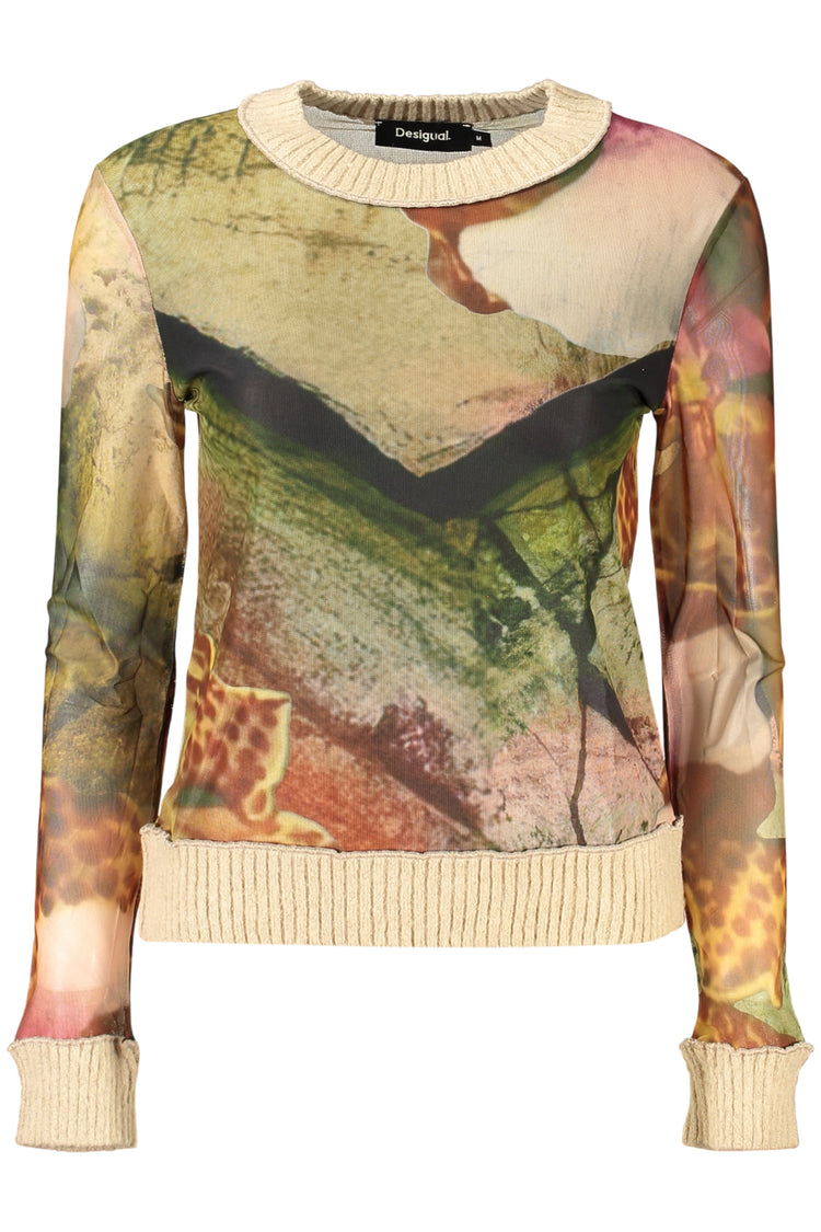 Camisola DESIGUAL de mulher bege