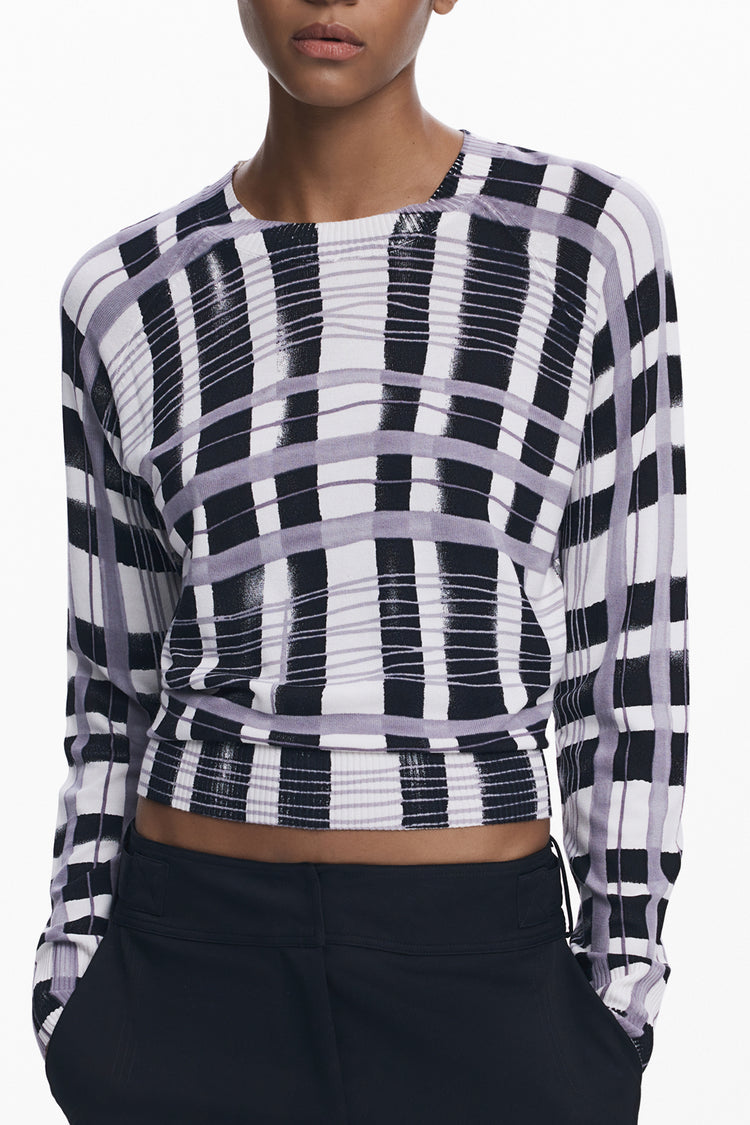 Camisola DESIGUAL de mulher branca