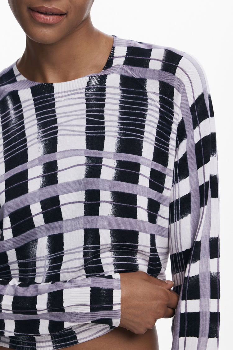 Camisola DESIGUAL de mulher branca