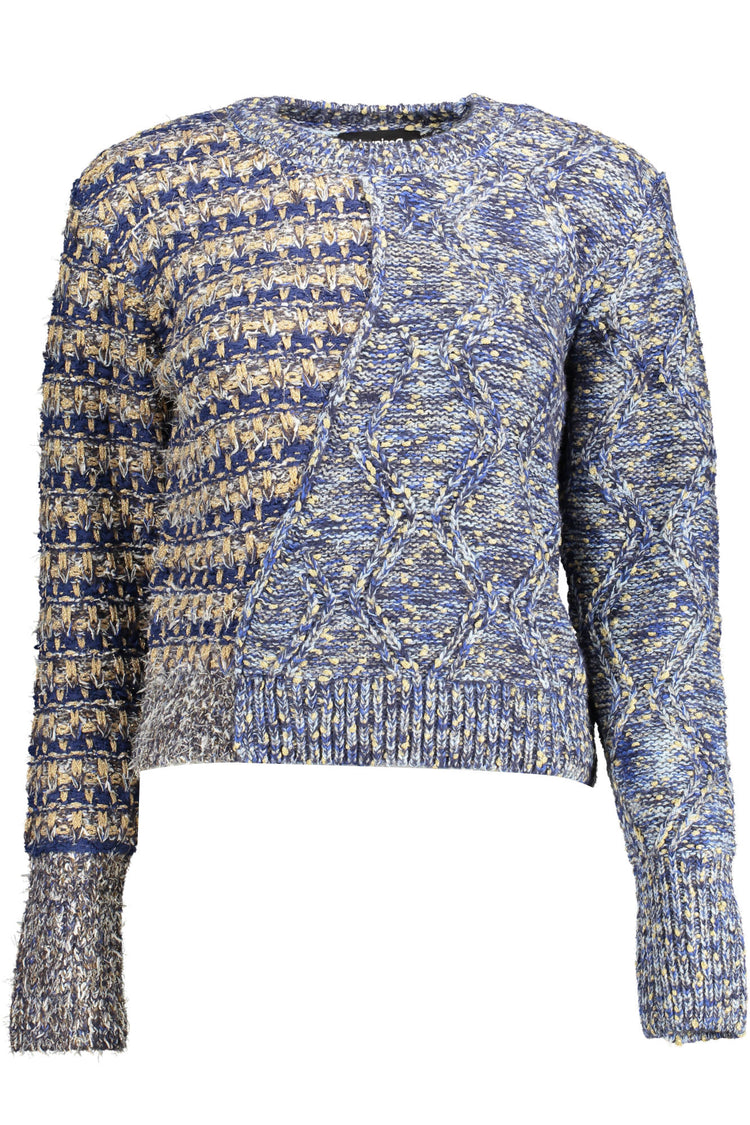 Camisola DESIGUAL de mulher azul