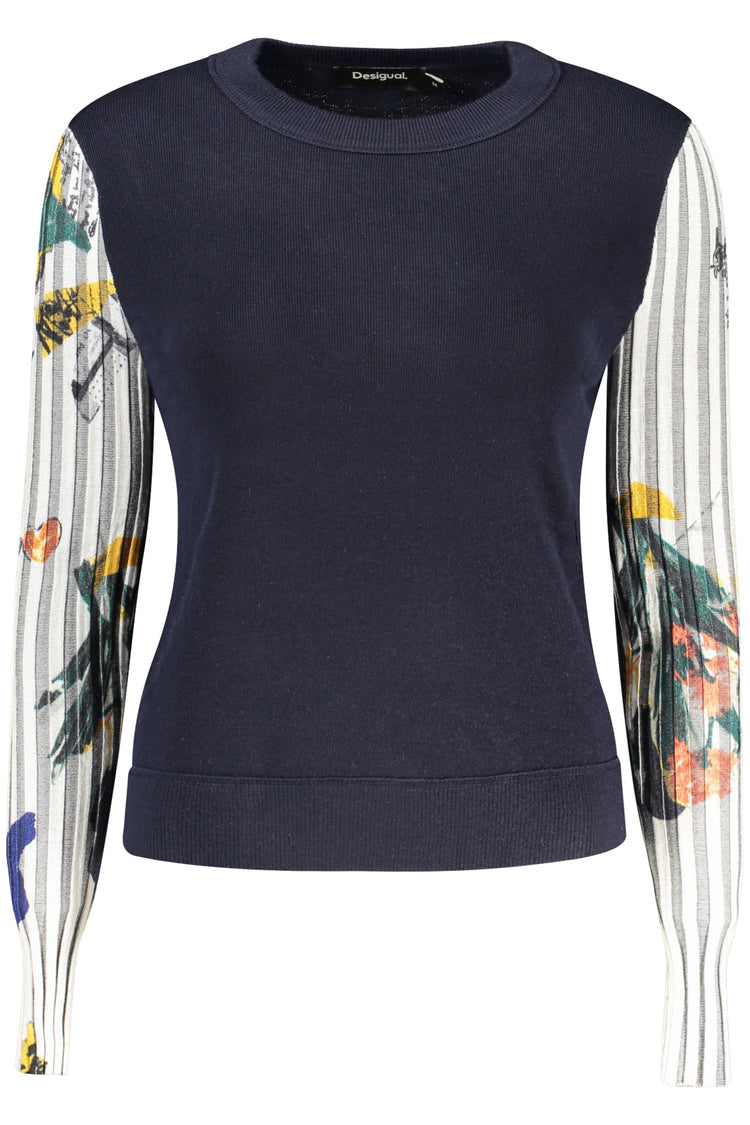 Camisola DESIGUAL de mulher azul