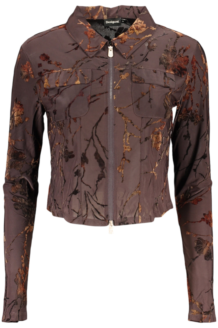 Camisola DESIGUAL de mulher castanha