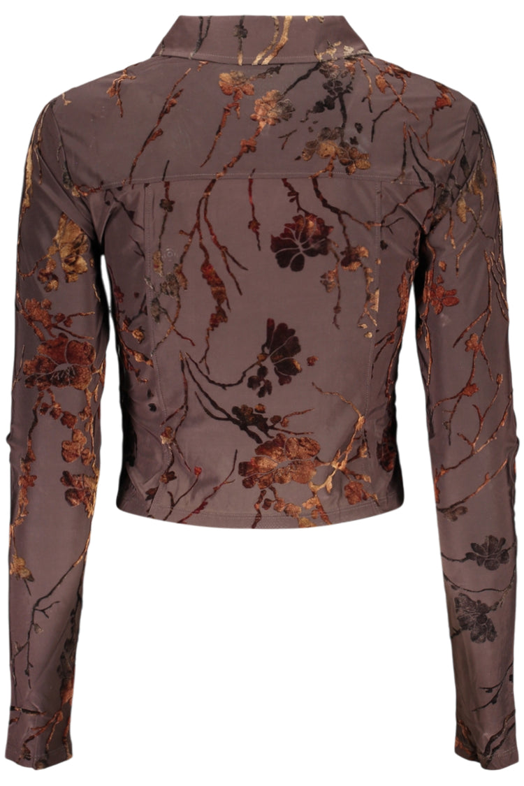 Camisola DESIGUAL de mulher castanha