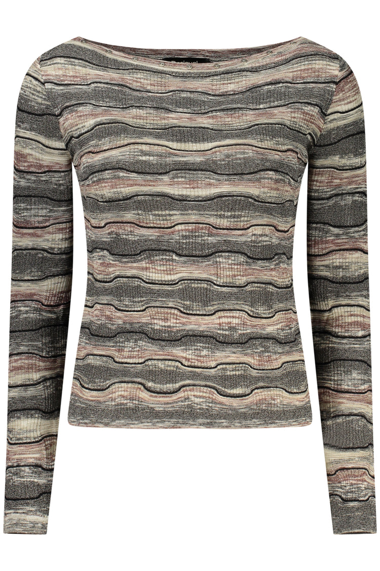 Camisola DESIGUAL de mulher preta