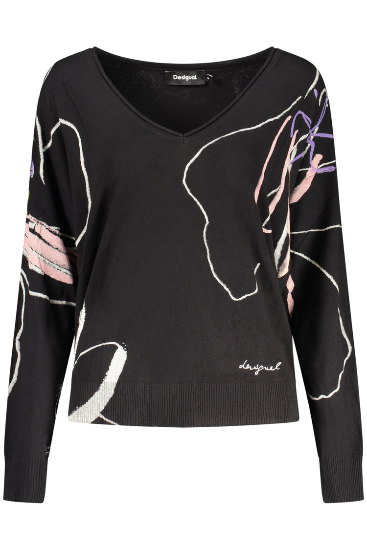 Camisola DESIGUAL de mulher preta