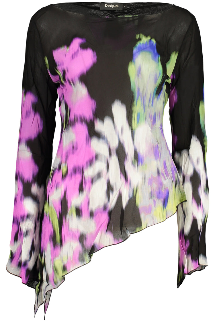 Camisola DESIGUAL de mulher preta