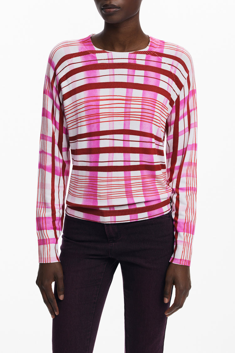 Camisola DESIGUAL de mulher rosa