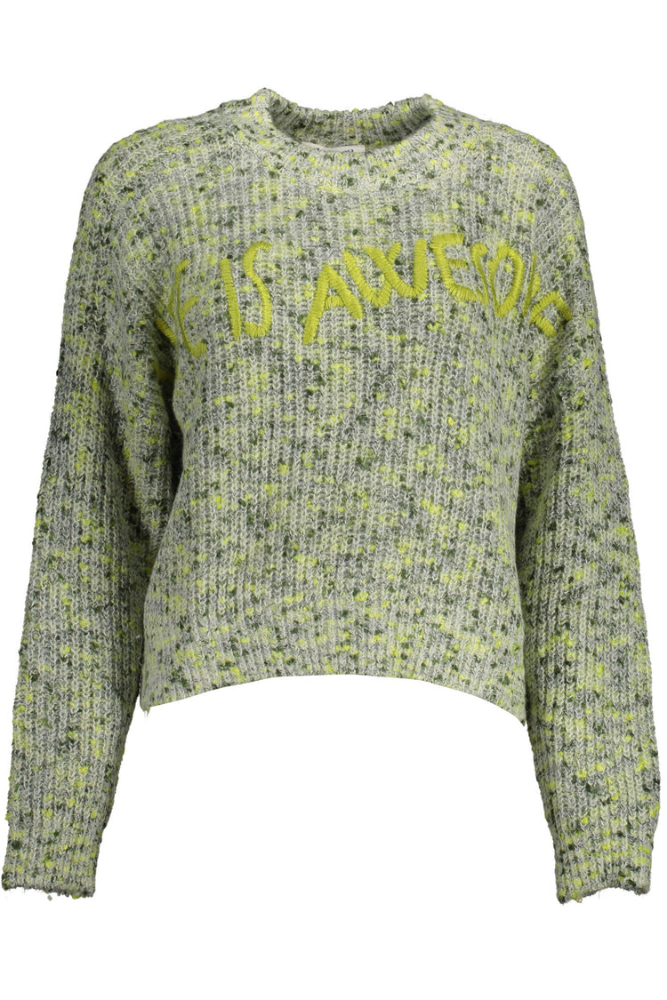 Camisola DESIGUAL de mulher verde