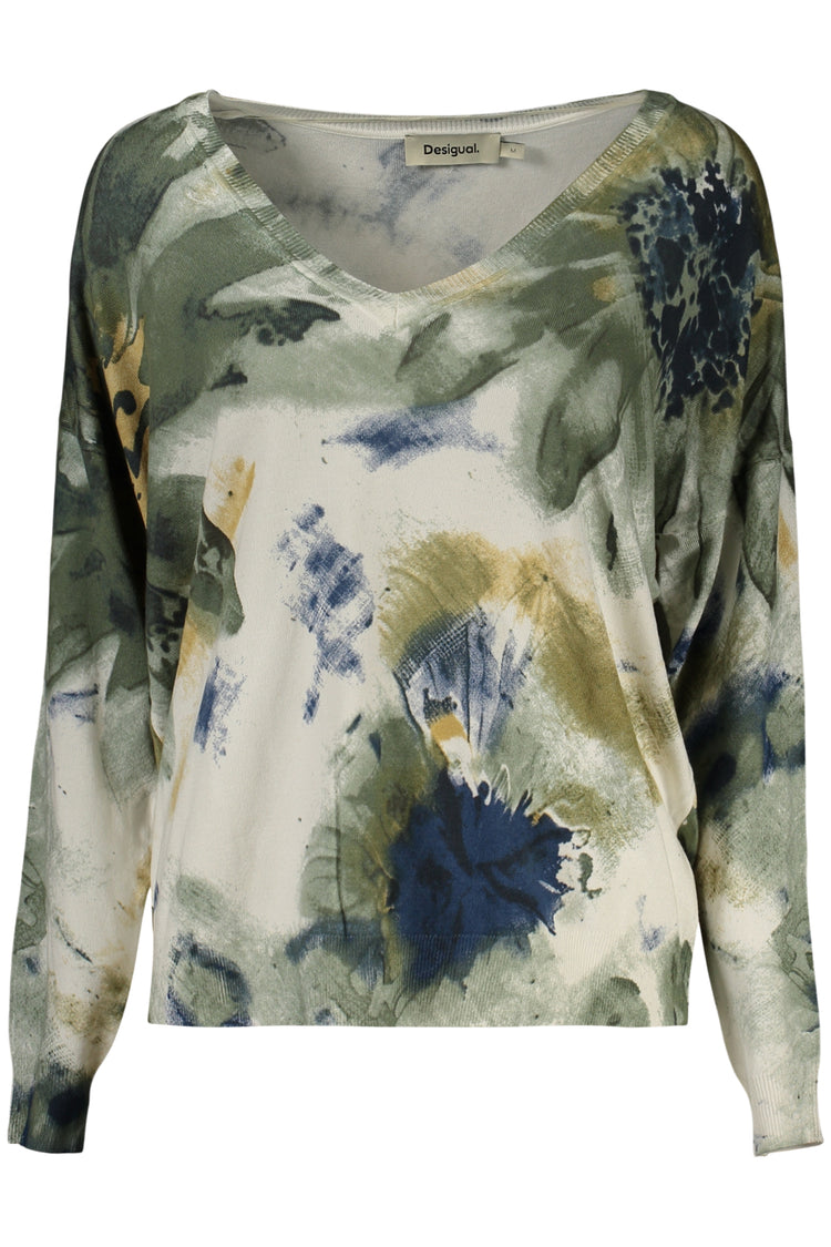 Camisola DESIGUAL de mulher verde