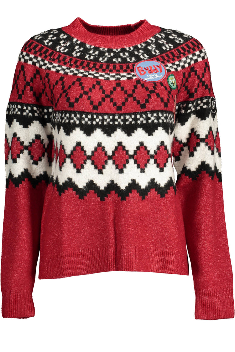 Camisola DESIGUAL de mulher vermelha