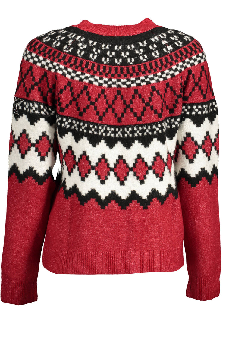 Camisola DESIGUAL de mulher vermelha