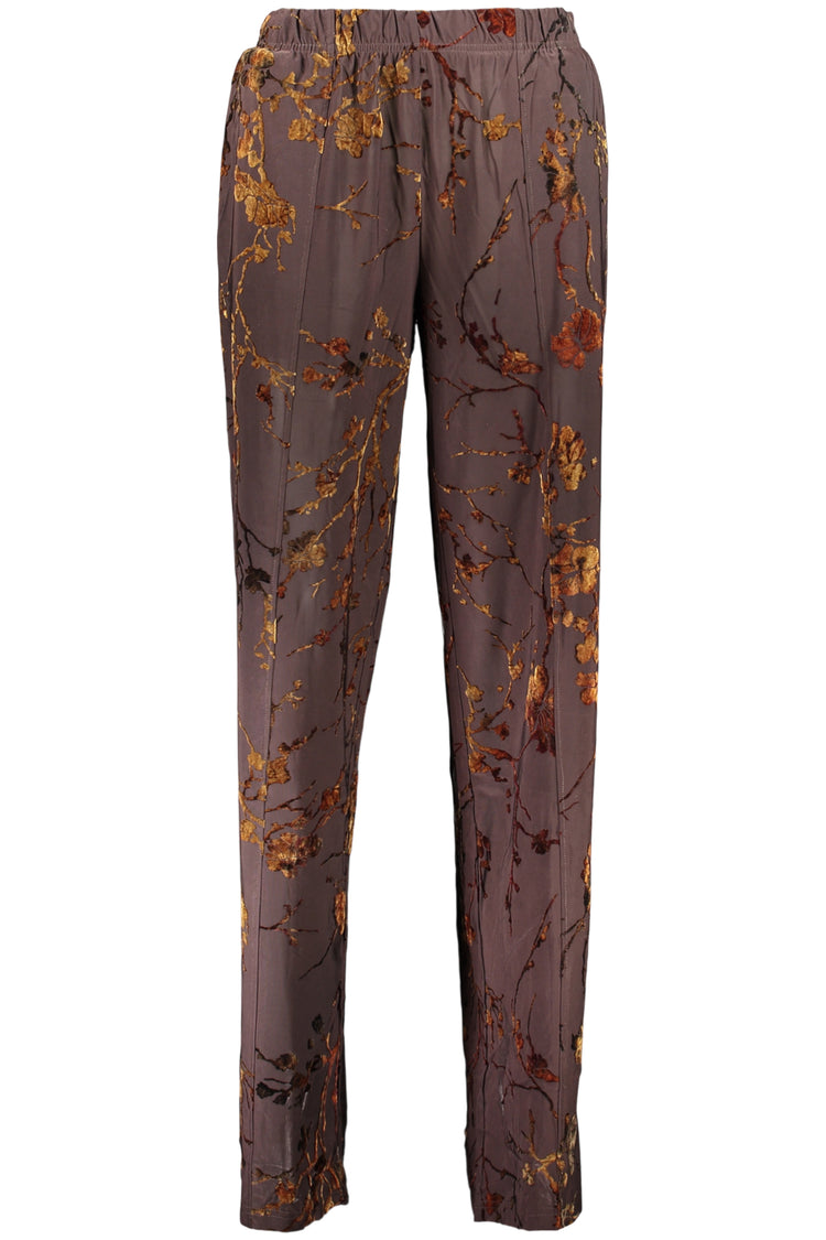 Calças DESIGUAL de mulher castanhas