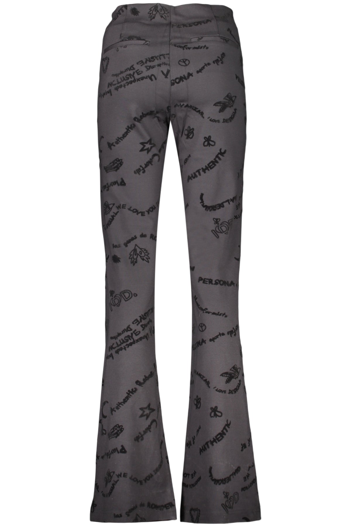Calças DESIGUAL de mulher pretas