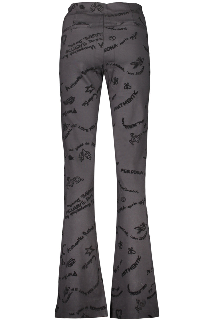 Calças DESIGUAL de mulher pretas