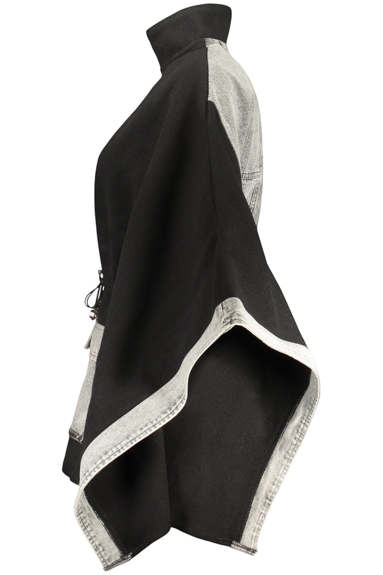 Camisola DESIGUAL de mulher preta