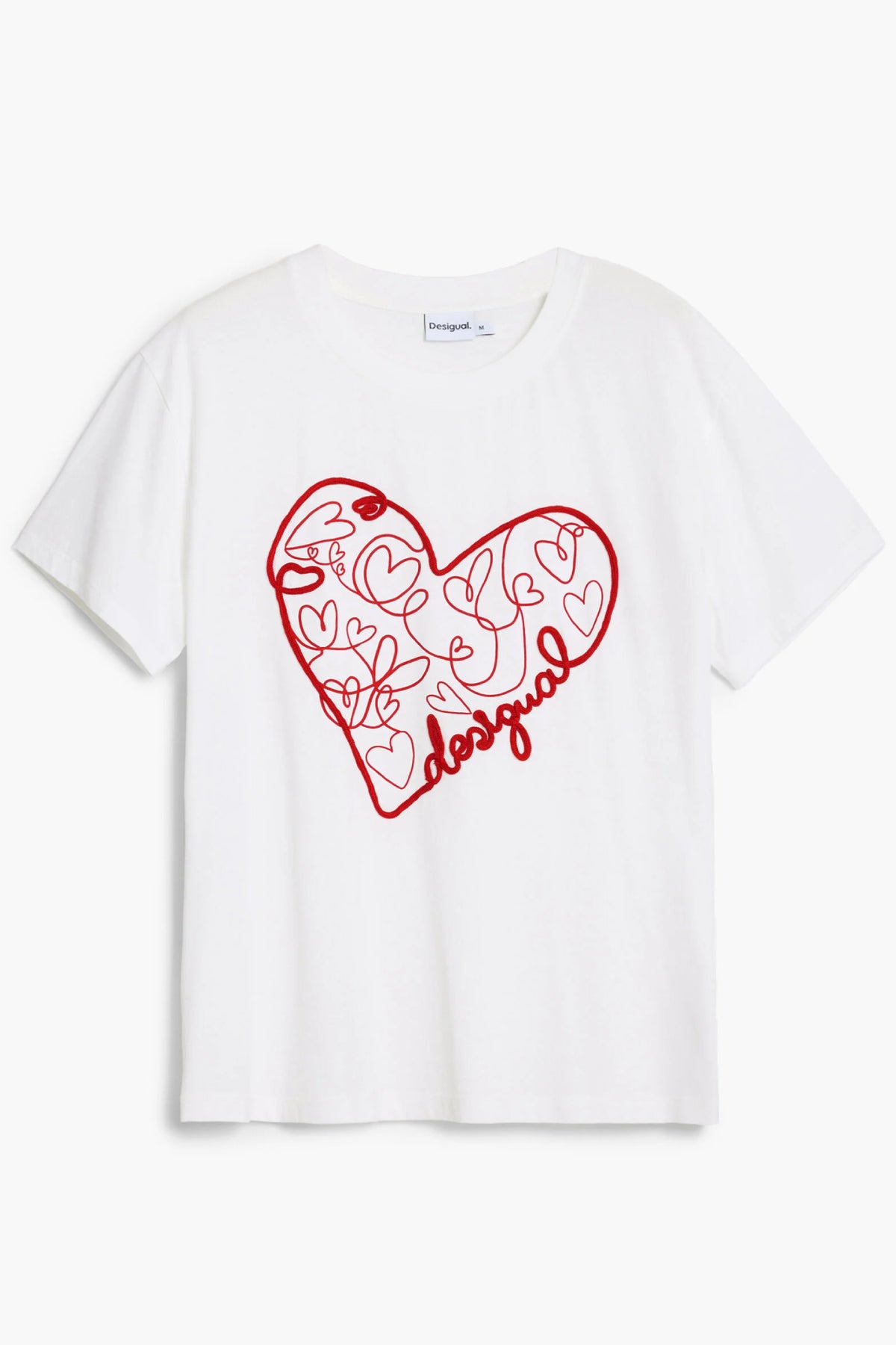 T-shirt DESIGUAL de mulher branca