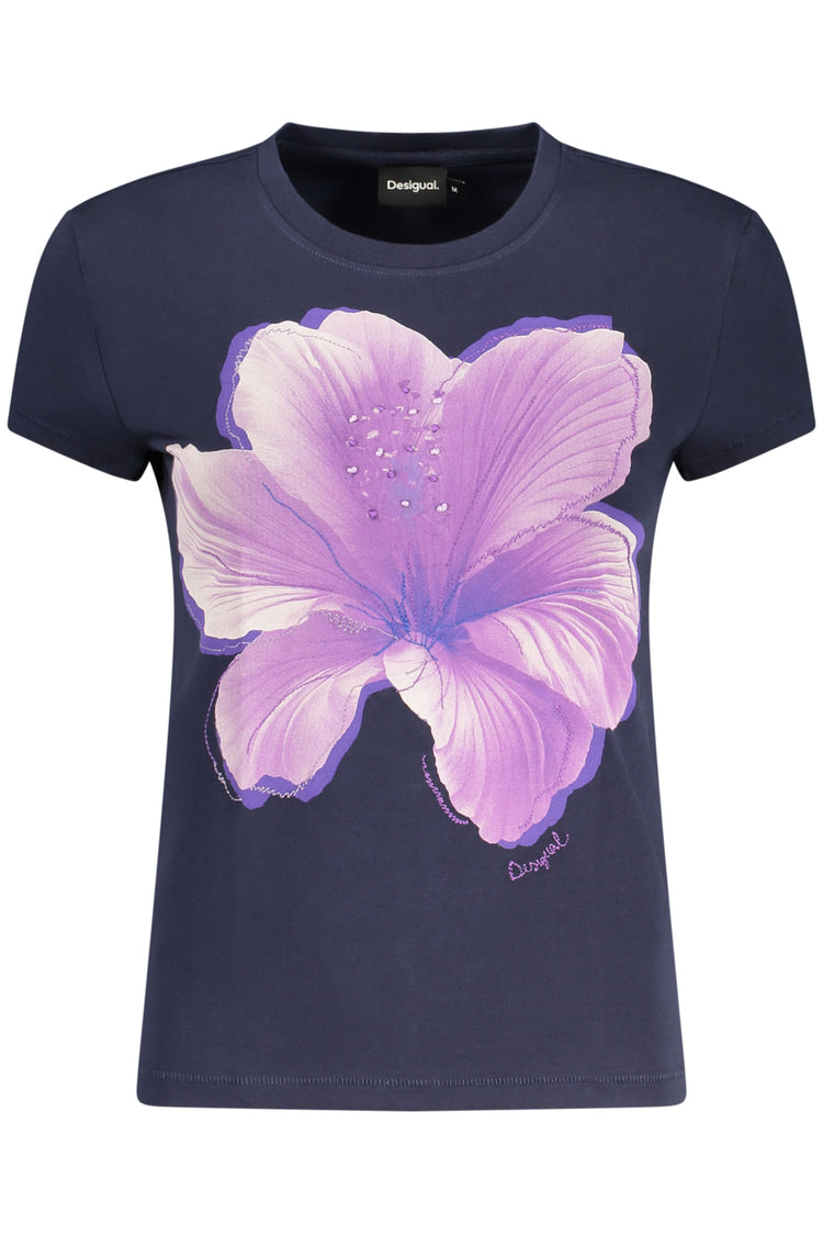 T-shirt DESIGUAL de mulher azul